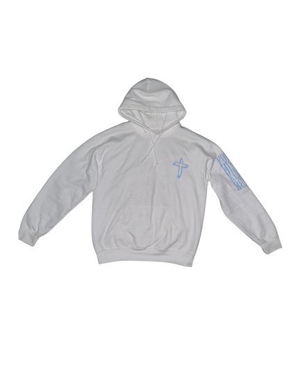 Our God Reigns White Hoodie